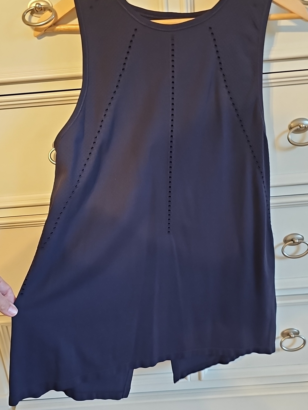 Athleta Breezy Sleeveless Navy Athletic Tank Top - Picture 2 of 7